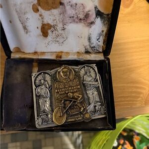 Harley-Davidson Silver and Gold Belt Buckle